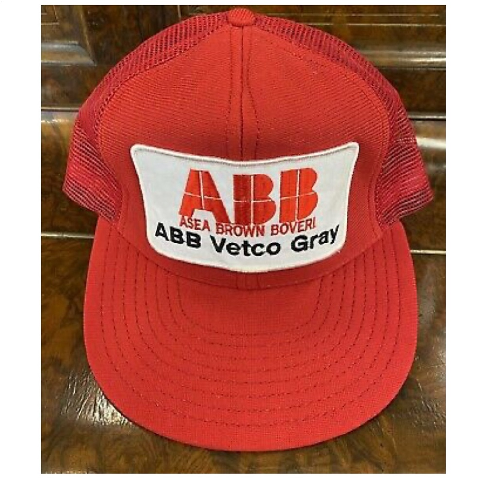Vintage Abb Vetcogray Snapback Cap